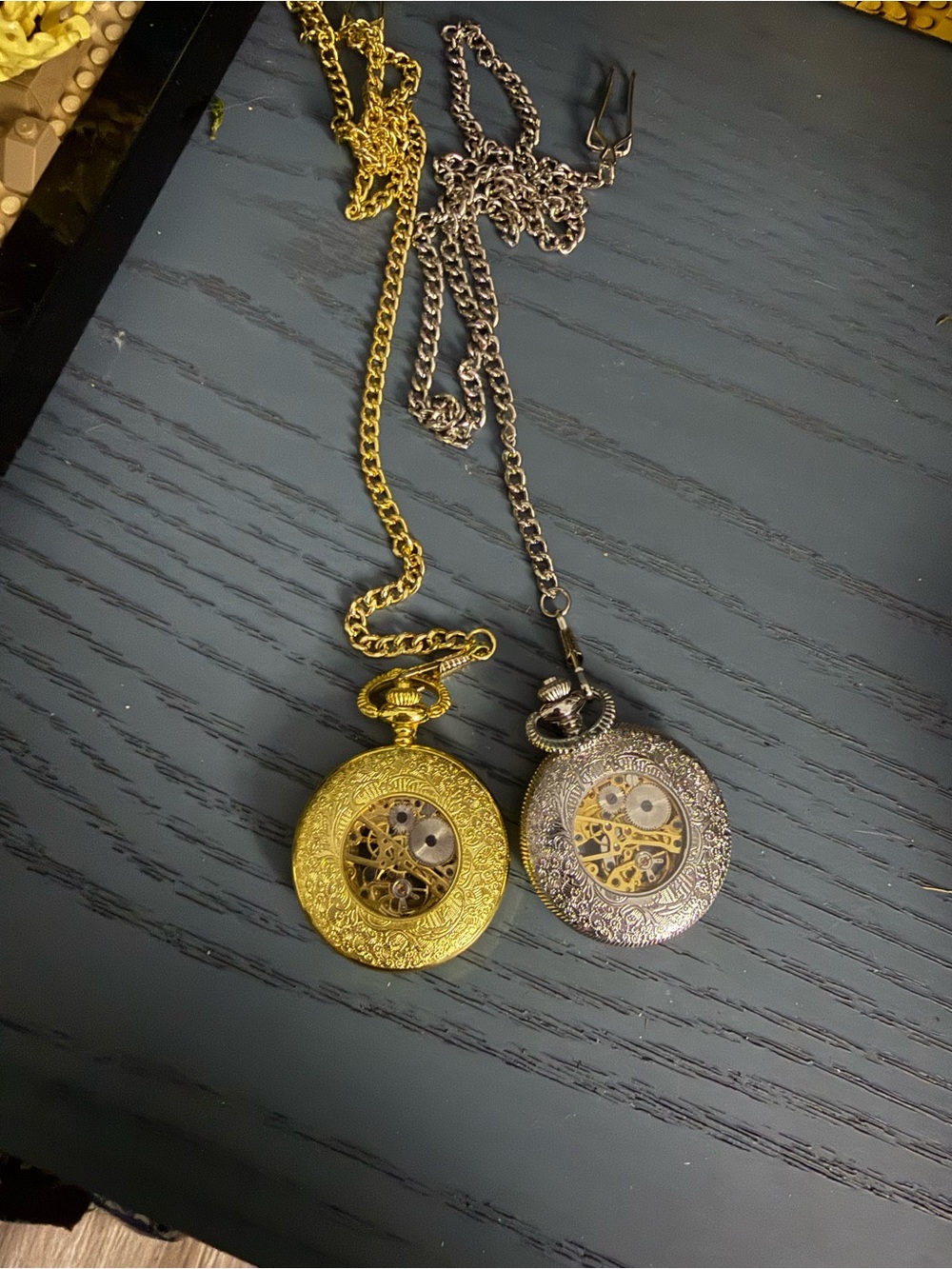 Collectible Kansas City Railroad Pocket Watch or Necklace. Silver and Gold.